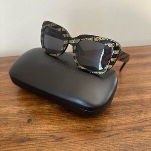 Moschino Gold + Black Sunglasses